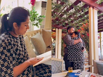 Navya Nair | നവ്യയെ ഇത്രയുമങ്ങ് ചേർത്തുനിർത്തുന്ന ആത്മബന്ധം, പിന്നെ കയ്യിലൊരു പുസ്തകവും