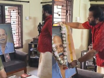 എം.ടിയുടെ ഛായാ ചിത്രത്തിൽ ആദരവുമായി സുരേഷ് ഗോപി