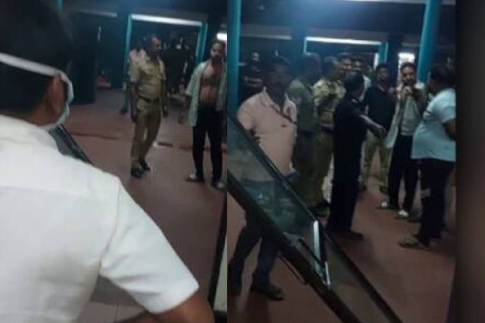 ചേട്ടനും അനിയനും ഏറ്റുമുട്ടി; ആലുവ സർക്കാർ ആശുപത്രിയിലെ വാതിൽ ഇളകി വീണു; കേസെടുക്കാതെ പൊലീസ്