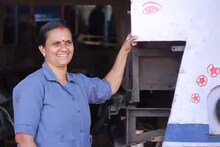ശ്രീകല തിരക്കിലാണ്; കെഎസ്ആർടിസിയിലെ ഏകവനിതാ പെയിന്റർ