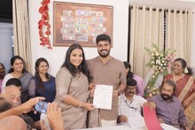 വിദ്യാഭ്യാസ മന്ത്രി വി ശിവൻകുട്ടിയുടെ മകൻ ഗോവിന്ദ് വിവാഹിതനായി; വധു എലീന ജോർജ്