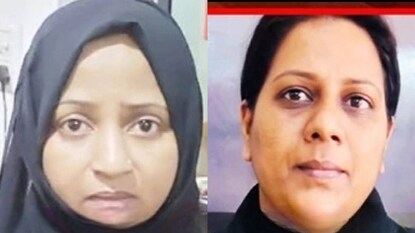 പിടിയിലായ യുവതികൾ പിടിയിലായ യുവതികൾ