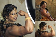 വധു ബോഡിബില്‍ഡറാണ്! വിവാഹത്തിന് കാഞ്ചീവരം സാരിയണിഞ്ഞ യുവതിയുടെ ചിത്രങ്ങള്‍ വൈറല്‍
