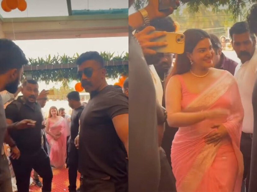ബോളിവുഡ് താരങ്ങൾക്ക് ചുറ്റും പലരും ഇങ്ങനെയൊരു പ്രതിഭാസം കണ്ടിരിക്കാം. പൊതുസ്ഥലങ്ങളിൽ ആൾക്കൂട്ടത്തിന്റെ ഇടയിലേക്കിറങ്ങിയാൽ കറുത്ത ഷർട്ടും പാന്റുമിട്ട്, ഇവർക്ക് ചുറ്റും സംരക്ഷണം തീർക്കുന്ന പ്രൊട്ടക്ഷൻ ഗാർഡുകൾ. സ്വന്തം ശരീരത്തിൽ ക്ഷതമേറ്റാൽ പോലും, താരങ്ങൾക്ക് ഒരു പോറൽപോലും ഏൽക്കരുത് എന്ന് കരുതി കാത്തുനിൽക്കുന്ന കാവലാളുകൾ. ഇതാ ഈ കേരളത്തിൽ, കോഴിക്കോടൻ നഗരത്തിൽ ഒരു സ്ഥാപനത്തിന്റെ ഉദ്‌ഘാടനത്തിനായി എത്തിച്ചേർന്ന നടി ഹണി റോസിന് (Honey Rose) ചുറ്റും അത്രയേറെ പേര് ചേർന്ന് തീർത്ത സംരക്ഷണ വലയമുണ്ട്