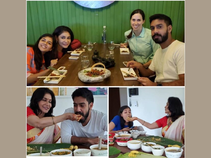 മരുമകൾ വിദേശിയെങ്കിലും, നമ്മുടെ നാട്ടിൽ കിട്ടുന്ന സദ്യയും പായസവും എല്ലാം മെലനിക്ക് പ്രിയപ്പെട്ടത് തന്നെ. ഇക്കാര്യം പറഞ്ഞത് അമ്മായി ലിസിയാണ്. ഒരിയ്ക്കൽ മകനും മകൾക്കും മരുമകൾക്കും ഒപ്പം ഡിന്നർ കഴിക്കുന്ന ഒരു ചിത്രം ലിസി പോസ്റ്റ് ചെയ്തിരുന്നു. എന്നാലും ആയാണ് മെലനി, എങ്ങനെയാകും ഇവർ മലയാളിയായ സിദ്ധാർത്ഥിന്റെ ഭാര്യയായി പ്രിയദർശൻ കുടുംബത്തിലേക്ക് വന്നു എന്നെല്ലാം ചോദ്യങ്ങൾ പലരുടെയും മനസ്സിൽ ഉണ്ടാകും. കലാ കുടുംബത്തിലേക്ക് എന്തുകൊണ്ടും യോജിച്ച ആൾ തന്നെയാണ് മെലനിയുടെ രൂപത്തിൽ മരുമകളായി ഗൃഹപ്രവേശം നടത്തിയത്