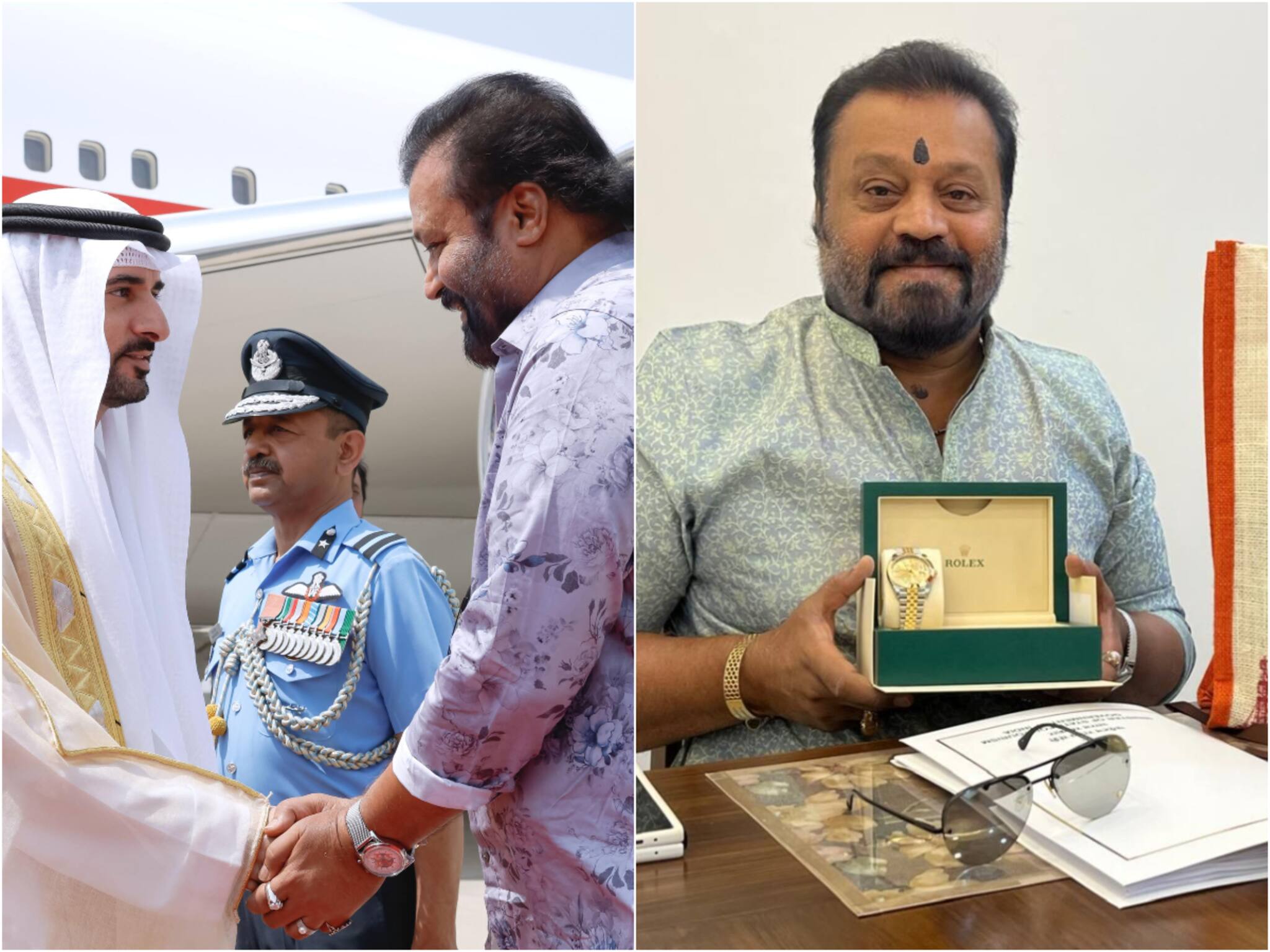 സുരേഷ് ഗോപിക്ക് ഒരു സ്നേഹസമ്മാനം; ദുബായ് കിരീടാവകാശിയുടെ സമ്മാനപൊതിക്കുള്ളിൽ ഒരു റോളക്‌സ്‌ വാച്ച്