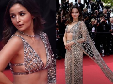 Alia Bhatt | വെറും വലയിൽ തീർത്ത ബ്ലൗസോ! ആലിയ ഭട്ടിന്റെ കാൻസ് സാരി ലുക്ക് ചർച്ചയാവുന്നു