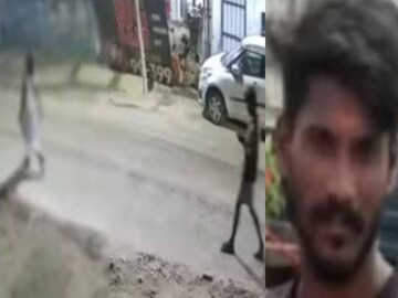 യുവതിയെ പ്രതി പിന്തുടരുന്ന സിസിടിവി ദൃശ്യം
