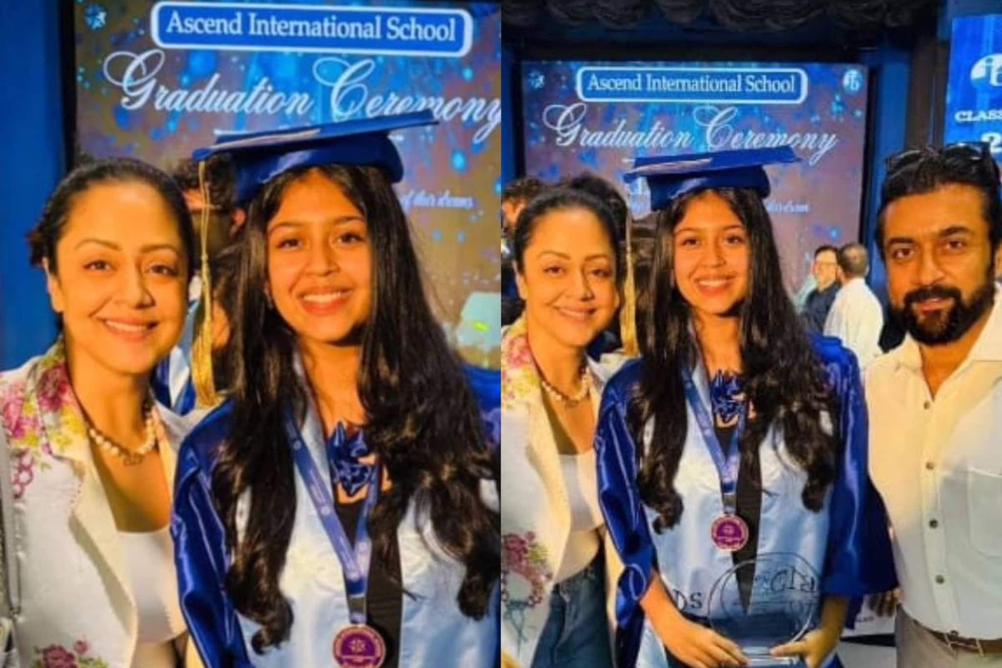 ജ്യോതിക സൂര്യയുടെ വീട്ടുകാരുമായി കലഹിച്ചു പിരിഞ്ഞത്രേ; മകളുടെ ബിരുദദാന ചടങ്ങിൽ ഇങ്ങനെ പറഞ്ഞവർക്കുള്ള മറുപടിയുണ്ട്