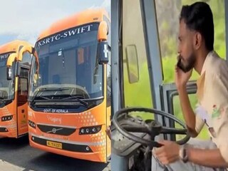 കെ എസ് ആർ ടി സി സ്വിഫ്റ്റ് സൂപ്പർഫാസ്റ്റ് ബസിലെ ഡ്രൈവർ ജെ.ജയേഷിനെയാണ് സസ്പെൻഡ് ചെയ്തത്