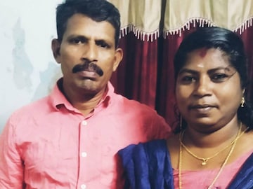 കൊല്ലപ്പെട്ട വിദ്യയും ഭർത്താവ് വിനോദും
