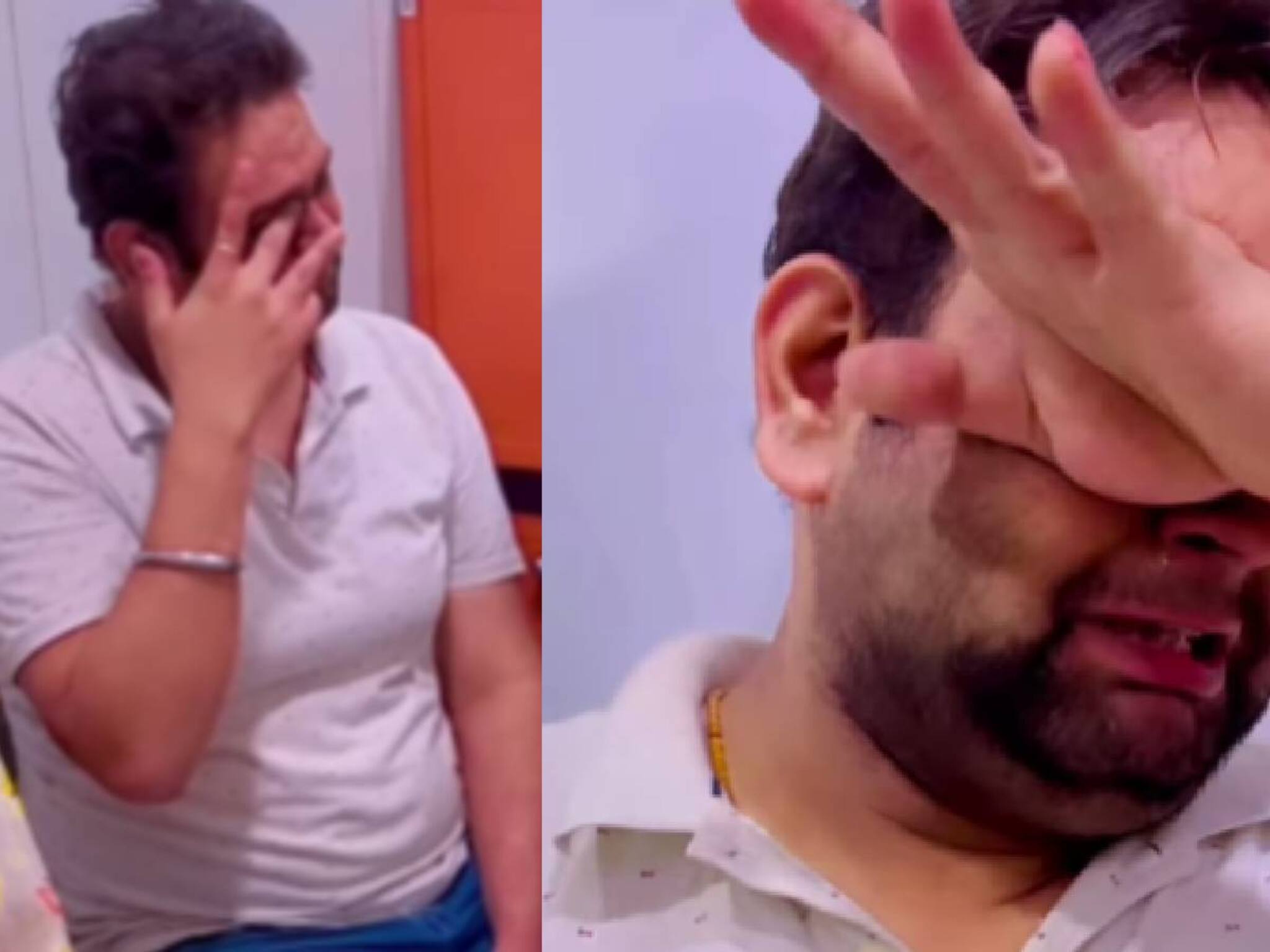 സങ്കടം സഹിക്കാൻ വയ്യ: ഭാര്യ പ്രസവത്തിനായി ലേബർ റൂമിൽ; പൊട്ടിക്കരഞ്ഞ് ഭർത്താവ് വൈറൽ വീഡിയോ