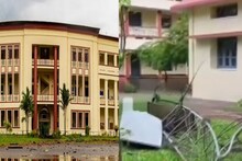 കനത്ത മഴയിൽ പാലാ സെന്റ് തോമസ് കോളജിൽ BSNL മൊബൈൽ ടവർ നിലംപതിച്ചു