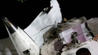 അഹമ്മദാബാദ് വിമാനാപകടത്തിന്റെ ദൃശ്യം