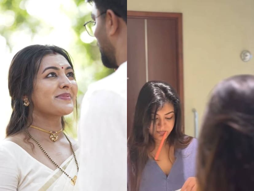 തനി നാടൻ മലയാളി മങ്ക എന്ന് ഒറ്റനോട്ടത്തിൽ തോന്നുന്ന മുഖവുമായി മലയാള സിനിമയിലെത്തിയ താരമാണ് കോഴിക്കോട് സ്വദേശിയായ ദുർഗ കൃഷ്ണ (Durga Krishna). പ്രായം ഇരുപതുകളിലേക്ക് കടന്നതേയുണ്ടായിരുന്നുള്ളൂ എങ്കിലും, പക്വതയുള്ള വേഷങ്ങൾ ദുർഗയ്ക്ക് അനായാസേന വഴങ്ങി. നടി ദുർഗ കൃഷ്ണ ഇനി അമ്മയാവാനുളള തയാറെടുപ്പിലാണ്. നാല് വർഷങ്ങൾക്ക് മുൻപായിരുന്നു ദുർഗ കൃഷ്ണയും അർജുൻ രവീന്ദ്രനും തമ്മിലെ വിവാഹം. വിവാഹശേഷം ദുർഗ മോഹൻലാലിൻറെ 'റാം' സിനിമയിൽ ഭാഗമായിരുന്നു. വേറെയും ചിത്രങ്ങളിൽ അഭിനയിച്ചു. കുറച്ചു ദിവസങ്ങൾക്ക് മുൻപാണ് ഗർഭിണിയെന്ന വിവരം ദുർഗ പുറത്തുവിട്ടത്