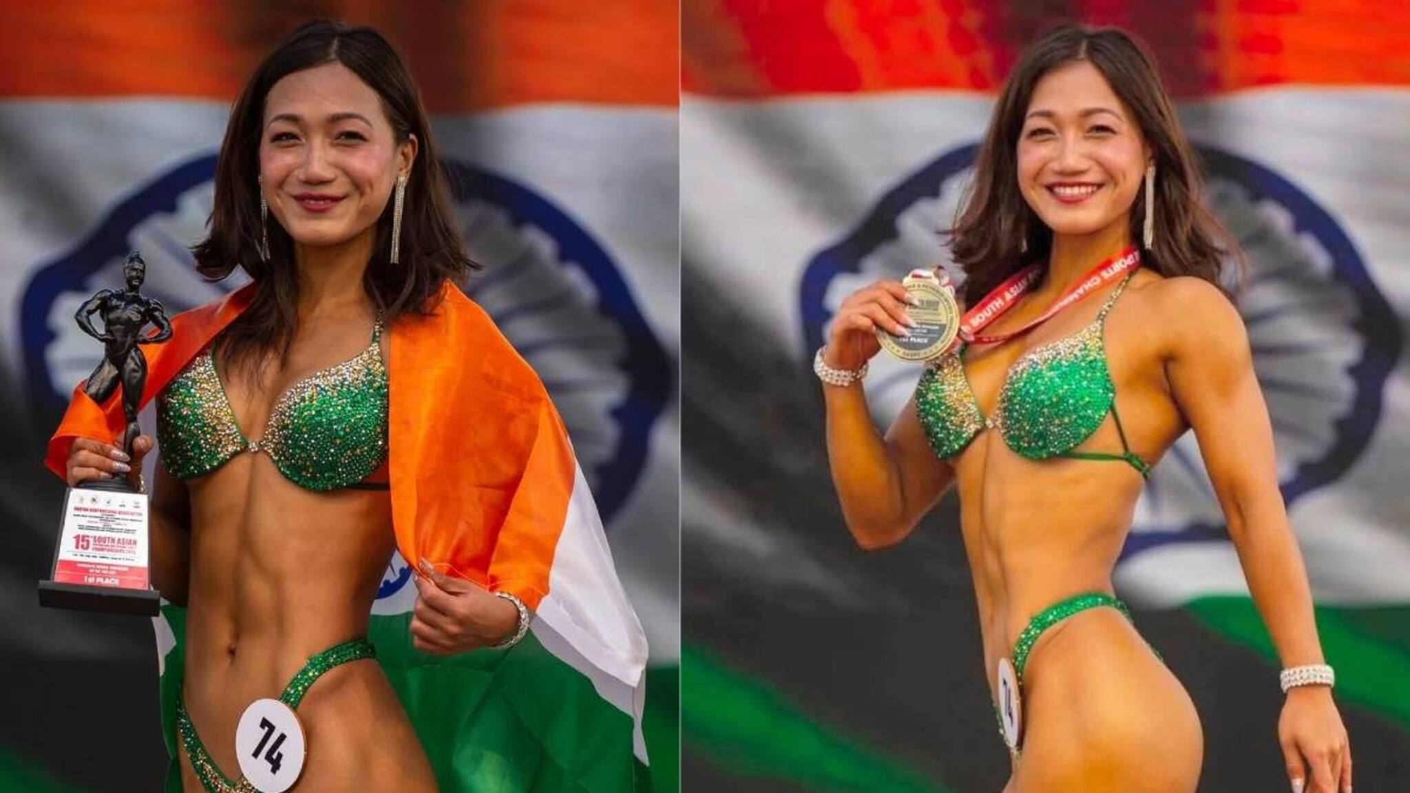 അരുണാചലിൽ നിന്നുള്ള ഹില്ലാങ് യാജിക്കിന് ചരിത്ര നേട്ടം; ഏഷ്യൻ ബോഡിബില്‍ഡിങ് ചാമ്പ്യൻഷിപ്പിൽ‌ ഇരട്ടമെഡൽ‌