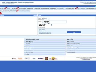 IRCTC വെബ്‌സൈറ്റ്