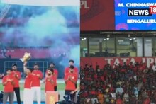 ദുരന്തത്തിനിടയിലും ആഘോഷം തുടർന്ന് RCB