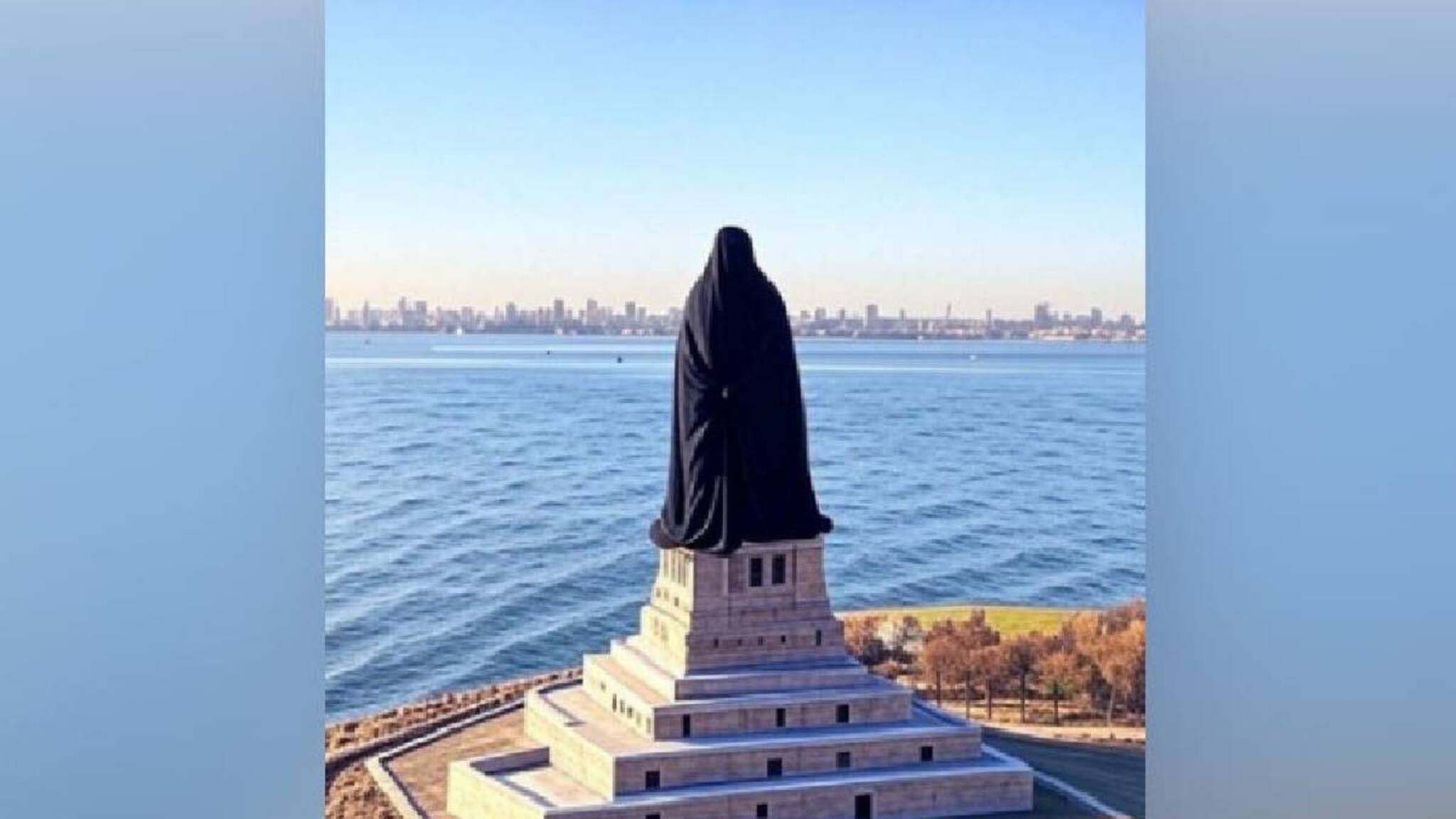 സൊഹ്‌റാൻ മംദാനിയുടെ മേയർ സ്ഥാനാർത്ഥിത്വം; ബുർഖ ധരിച്ച സ്റ്റാച്യു ഓഫ് ലിബർട്ടിയുടെ ചിത്രങ്ങൾ വൈറല്‍