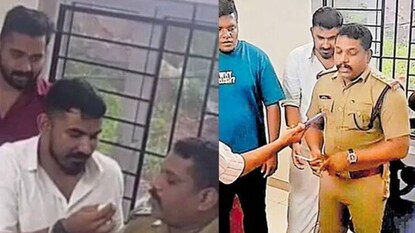 കൊടുവള്ളി പൊലീസ് സ്റ്റേഷനിലാണ് സംഭവം കൊടുവള്ളി പൊലീസ് സ്റ്റേഷനിലാണ് സംഭവം