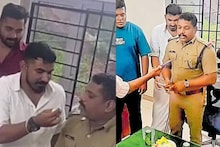 യൂത്ത് ലീഗ്, യൂത്ത് കോൺഗ്രസ് പ്രവർത്തകർ‌ക്കൊപ്പം സ്റ്റേഷനിൽ ജന്മദിനകേക്ക് മുറിച്ച ഇന്‍സ്‌പെക്ടര്‍ക്ക് സസ്‌പെന്‍ഷൻ