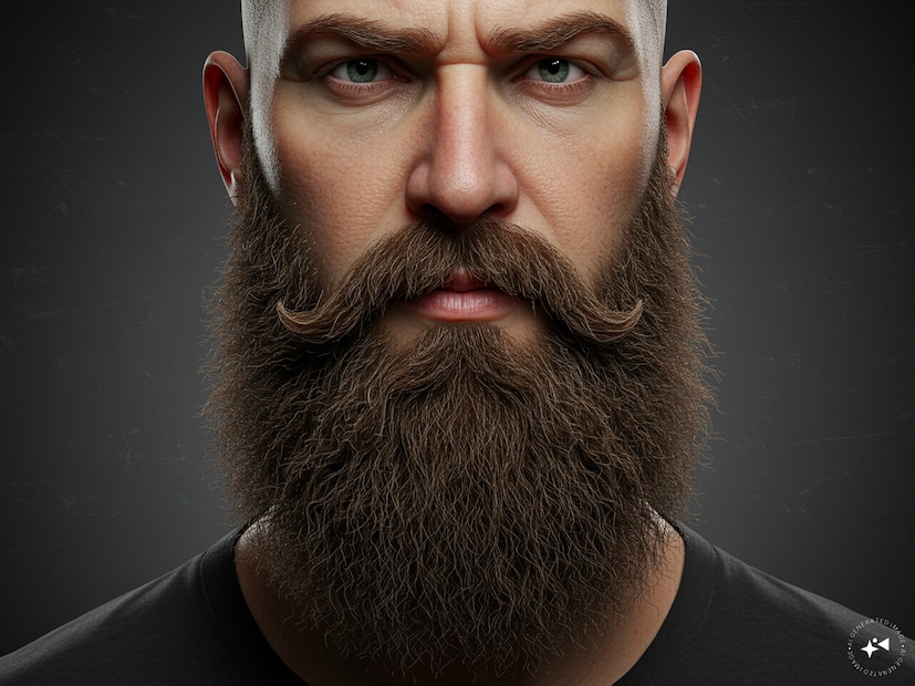 Generated image beard health