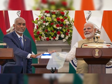 മുഹമ്മദ് മുയിസും നരേന്ദ്ര മോദിയും (PTI Image)