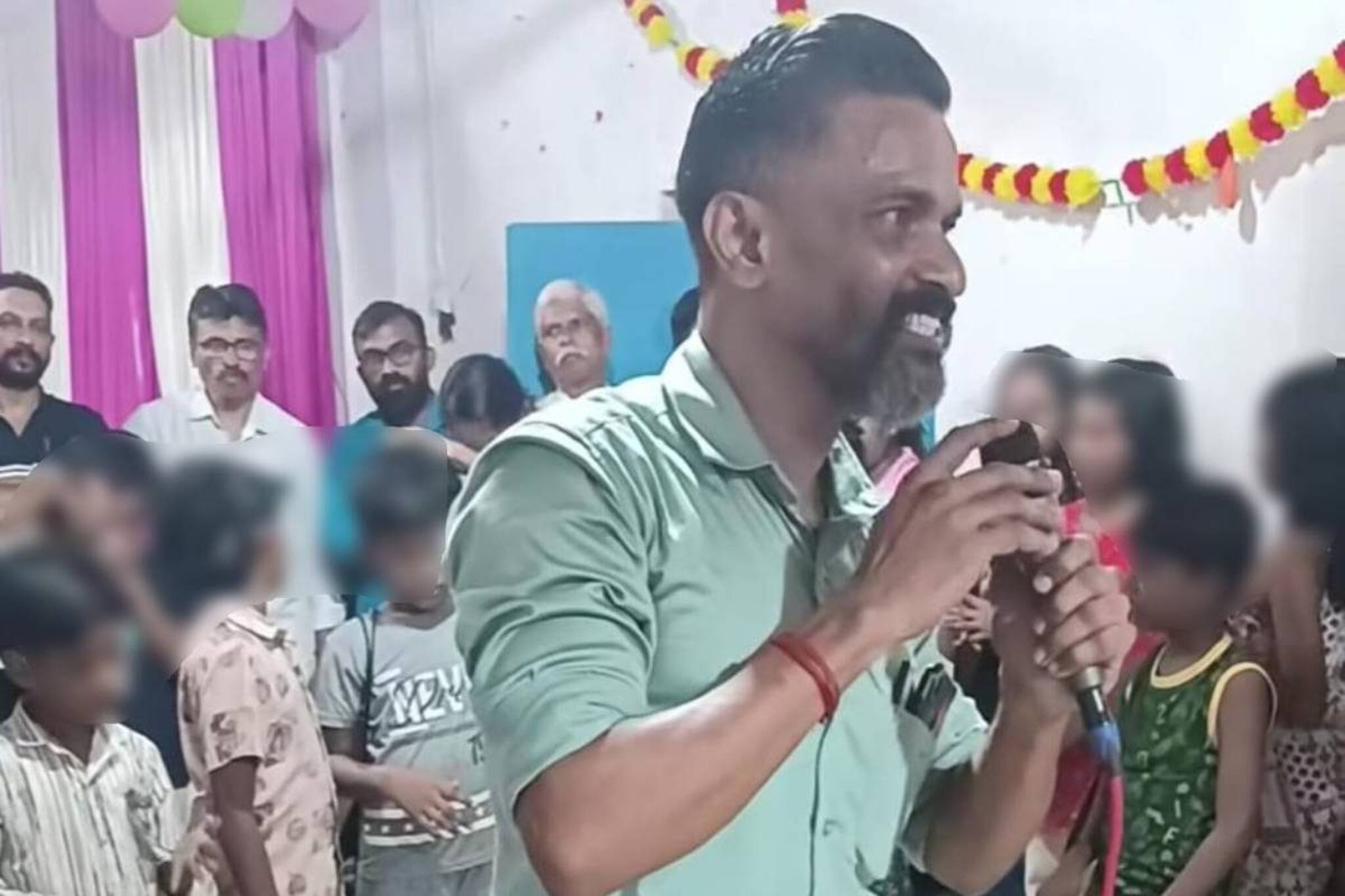 കണ്ണൂരിൽ കൊലക്കേസ് പ്രതി ബാലസംഘം സമ്മേളനത്തിൽ പങ്കെടുത്തത് വിവാദത്തിൽ