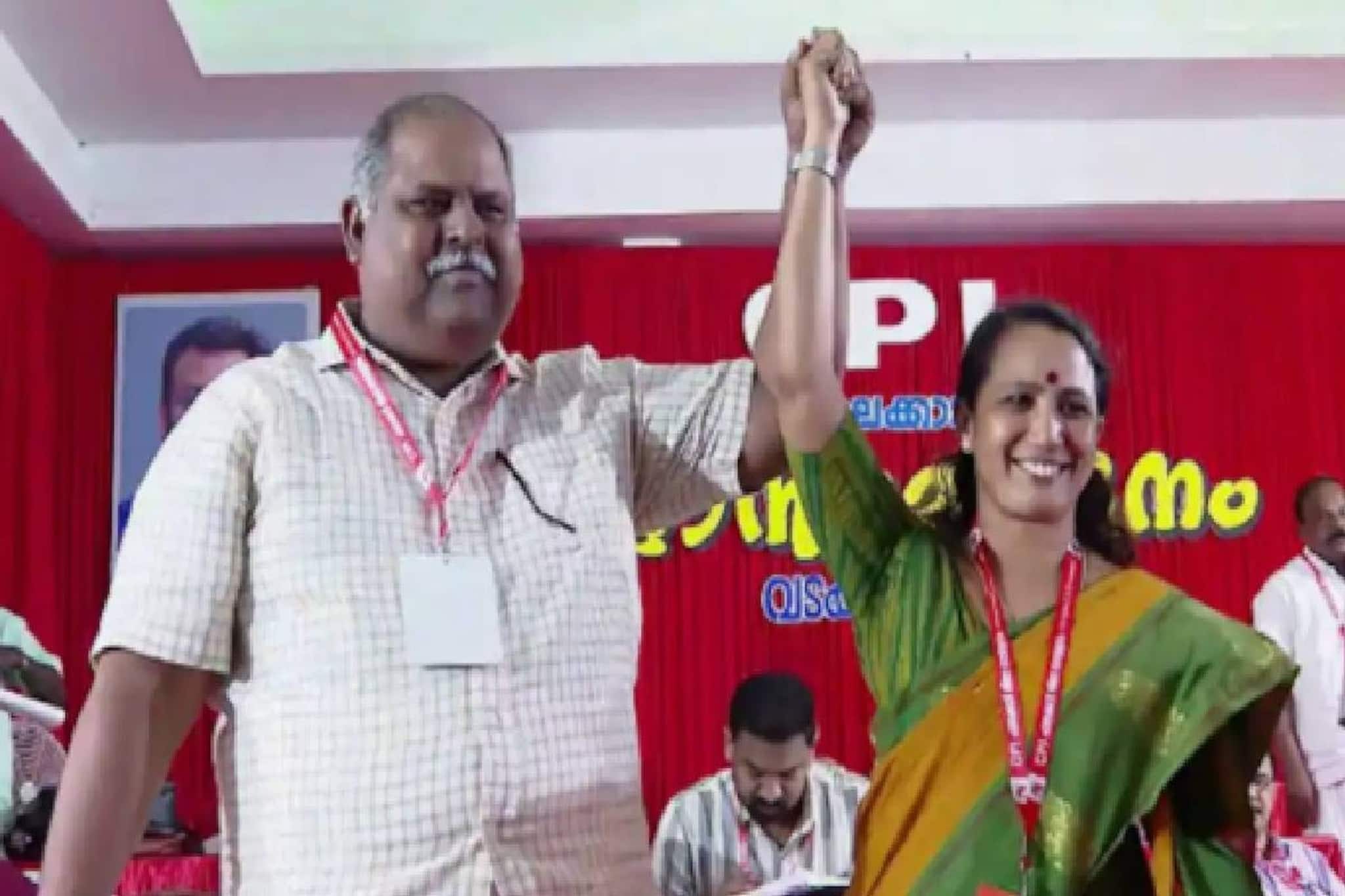 സംസ്ഥാനത്താദ്യമായി കമ്മ്യൂണിസ്റ്റ് പാർട്ടിക്ക്  ജില്ലാ സെക്രട്ടറിയായി വനിത; പാലക്കാട് സുമലത മോഹൻദാസ്