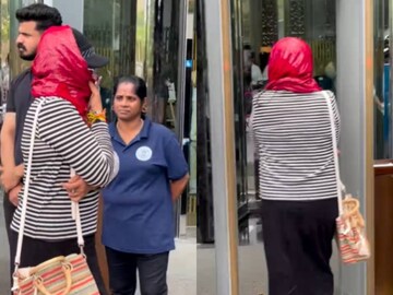 മുഖം അടച്ചുകെട്ടി 'അമ്മ' തെരഞ്ഞെടുപ്പിൽ വോട്ട് ചെയ്യാനെത്തിയ നടി ആരെന്ന ചോദ്യവുമായി ദൃശ്യം സോഷ്യൽ മീഡിയയിൽ
