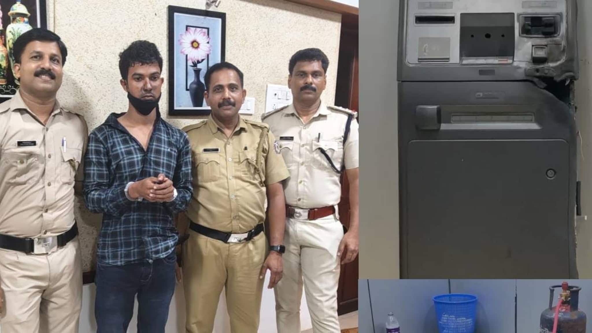 പകൽ പെയിന്റിങ്; രാത്രി എടിഎം കവർച്ച; കോഴിക്കോട് എടിഎം പൊളിക്കുന്നതിനിടെ 25കാരൻ പിടിയിൽ