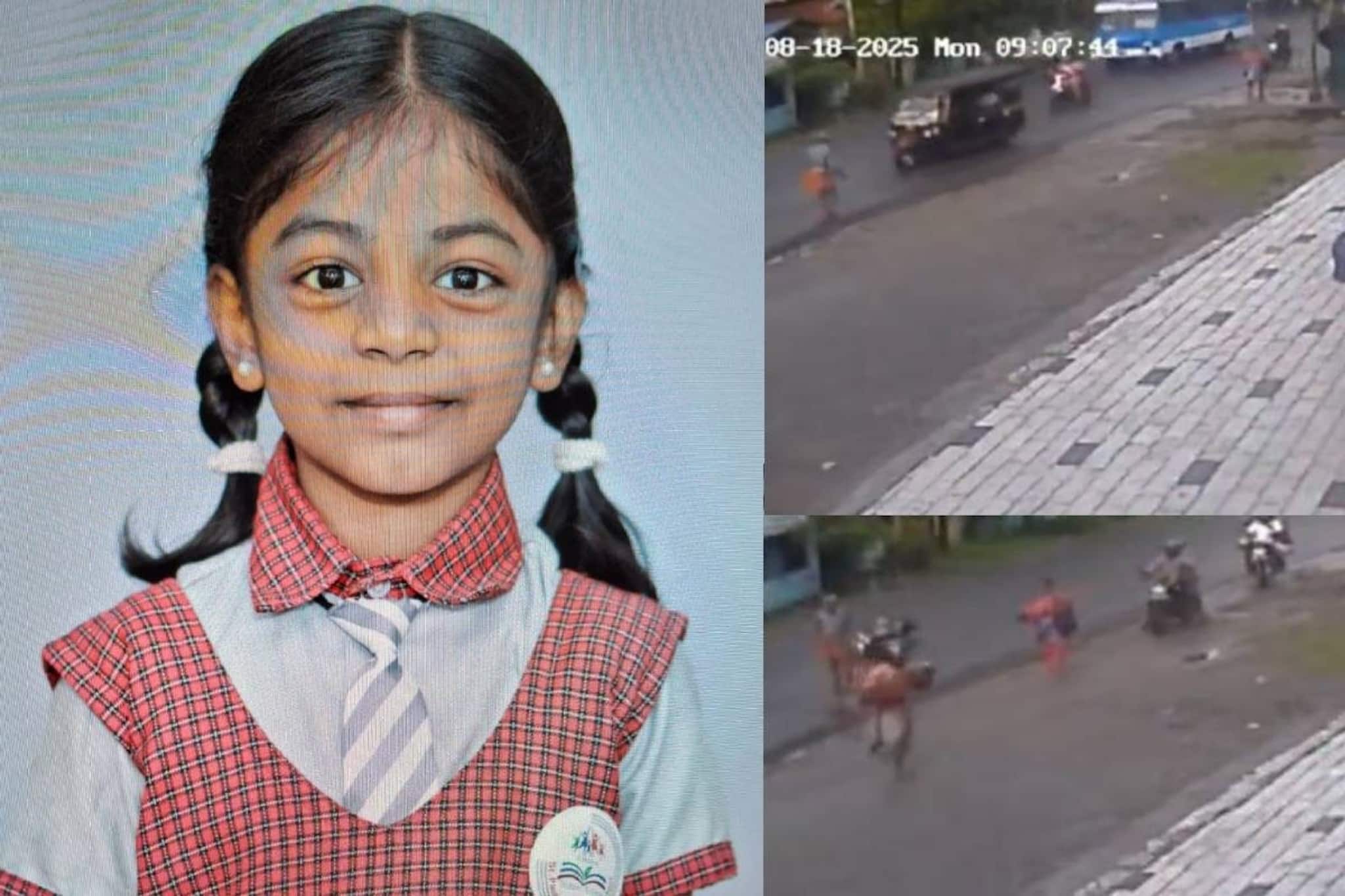 പിതാവിനൊപ്പം ബൈക്കിൽ പോകുന്നതിനിടെ തെറിച്ചുവീണു; ശരീരത്തിലൂടെ ബസ് കയറിയിറങ്ങി രണ്ടാം ക്ലാസുകാരി മരിച്ചു