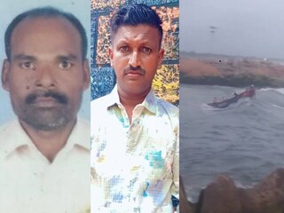 മരിച്ച മൈക്കിൾ, ജോസഫ്, അപകടത്തിൽ ബോട്ട് മറിയുന്ന ദൃശ്യം