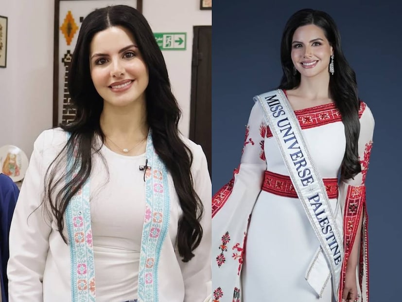 nadeen ayoub palestine model announces partcipation in miss universe 2025