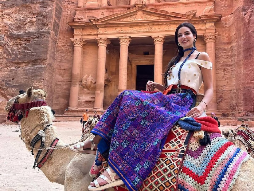 nadeen ayoub palestine model announces partcipation in miss universe 2025