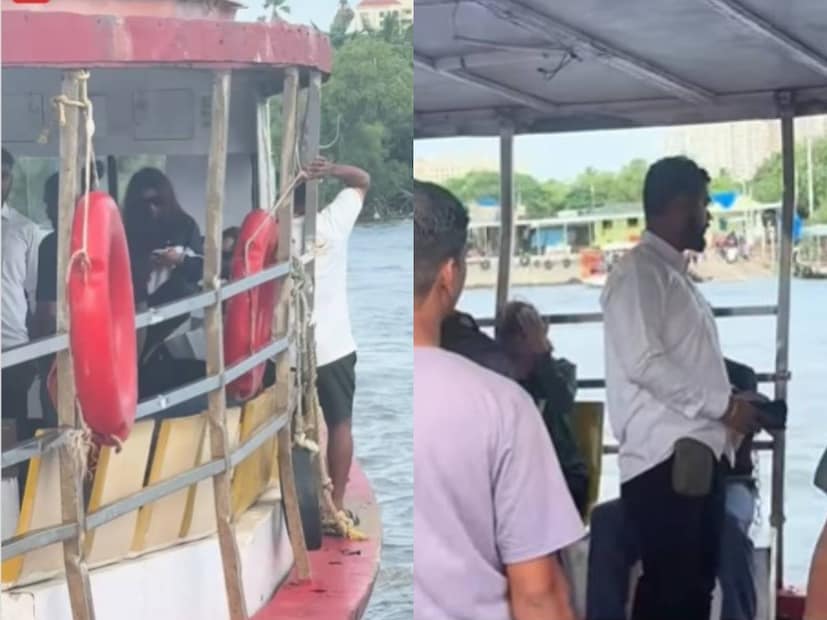 ബോട്ടിൽ മറ്റുള്ളവർക്കൊപ്പം യാത്ര ആസ്വദിക്കുന്ന നടന്റെ ദൃശ്യമാണ് കൂടുതലും പ്രചരിക്കുന്നത്. എന്നാൽ, അതിനും മുൻപുള്ള ഒരു ദൃശ്യം ഇതിൽ പതിഞ്ഞിട്ടില്ല. വെർസോവ ജെട്ടിയിലേക്ക് നടന് വെറുതെ എത്തിച്ചേരാൻ സാധ്യമല്ല. അദ്ദേഹത്തെ വളഞ്ഞ് കനത്ത സുരക്ഷാ വലയം തീർക്കുന്ന സുരക്ഷാ ഉദ്യോഗസ്ഥരുണ്ടായിരുന്നു. അവിടെ അജയ് ദേവ്ഗൺ, അദ്ദേഹത്തിന്റെ ആരാധകരുമായി സംസാരിക്കുകയോ മറ്റൊരു ആശയവിനിമയത്തിലും ഏർപ്പെടുകയോ ചെയ്യുന്നില്ല. കറുപ്പ് നിറത്തിലെ ഹാഫ് സ്ലീവ്‌ഡ്‌ ടി-ഷർട്ടും, ബ്രൗൺ നിറത്തിലെ പാന്റുമാണ് അജയ് ദേവ്ഗന്റെ വേഷം. കറുപ്പ് നിറത്തിലെ സ്നീക്കേഴ്സ്, അതിനു യോജിച്ച സൺ ഗ്ലാസ്, സിൽവർ വാച്ച് എന്നിവയും ചേരുന്നതാണ് അദ്ദേഹത്തിന്റെ ലുക്ക്