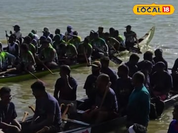 ജലോത്സവത്തിന് എത്തിയ വള്ളങ്ങൾ