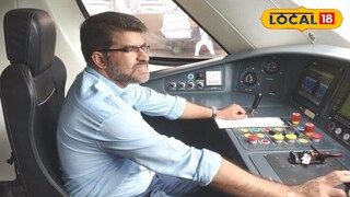 വന്ദേഭാരത് ഓടിച്ചുകൊണ്ട് ശ്രീജിഷ് 