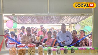 നവീകരിച്ച കുടുംബശ്രീ സ്കൂഫെ ജില്ലാ പഞ്ചായത്ത്‌ പ്രസിഡന്റ്‌ ഉദ്ഘാടനം ചെയുന്നു 