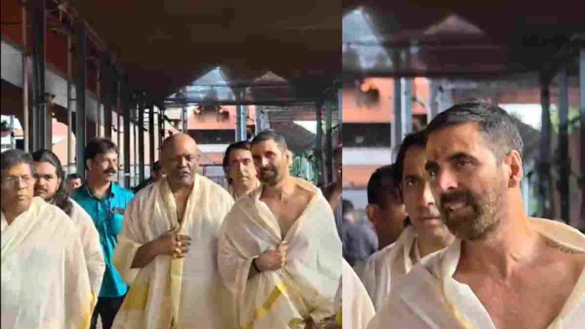 ഗുരുവായൂരിൽ കണ്ണനെ കണ്ട് തൊഴുതു ബോളിവുഡ് താരം അക്ഷയ് കുമാർ