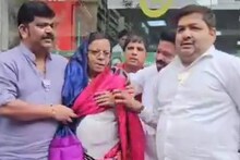 നരേന്ദ്ര മോദിയെ അപമാനിക്കുന്ന ചിത്രം പങ്കുവെച്ച കോണ്‍ഗ്രസ് നേതാവിനെ ബിജെപി പ്രവർത്തകർ സാരിയുടുപ്പിച്ചു