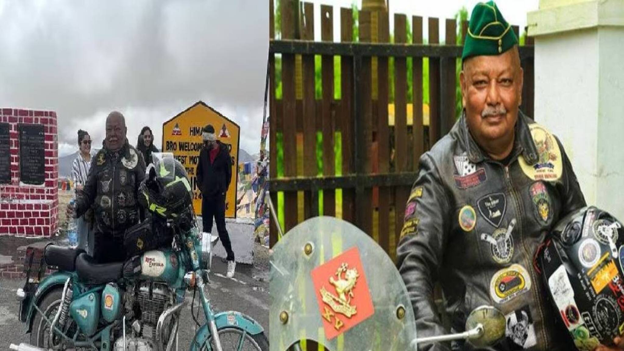 വൈറലായി 77-കാരൻ; ലോകത്തിലെ ഏറ്റവും ഉയരം കൂടിയ മോട്ടോറബിൾ റോഡിലേക്ക് ഓടിച്ചത്  എൻഫീൽഡ്