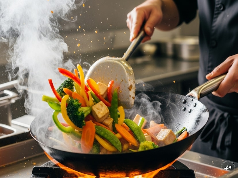  6. അല്‍പം എണ്ണയില്‍ വറുത്തെടുക്കുന്നത്(Stir Frying) - വെള്ളത്തില്‍ വേവിച്ചെടുക്കുന്നതുമായി താരതമ്യപ്പെടുത്തുമ്പോള്‍ ഈ രീതിയില്‍ പോഷകങ്ങള്‍ നഷ്ടപ്പെടാതെയിരിക്കും. പോഷകങ്ങള്‍ നഷ്ടപ്പെടാതെയിരിക്കാന്‍ സാധ്യത കൂടുതലാണെങ്കിലും വിറ്റാമിനുകള്‍ വിഘടിക്കാനുള്ള സാധ്യതയുണ്ട്.