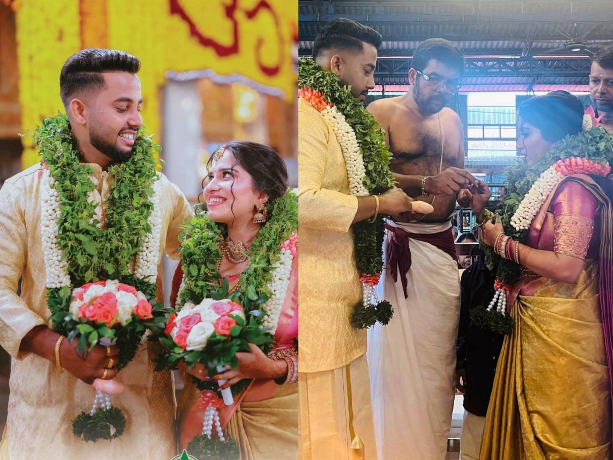ഗുരുവായൂരമ്പല നടയിൽ പ്രണയ സാഫല്യം; പൊലീസിന്റെ കസ്റ്റഡി മർദനത്തിന് ഇരയായ സുജിത്ത് തൃഷ്ണയെ താലി ചാര്‍ത്തി