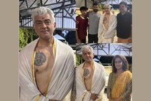 ശാലിനിക്കും മകനുമൊപ്പം അജിത് പാലക്കാട്ടെ കുടുംബക്ഷേത്രത്തിൽ; നെഞ്ചിലെ ടാറ്റു വെളിപ്പെടുത്തി നടൻ