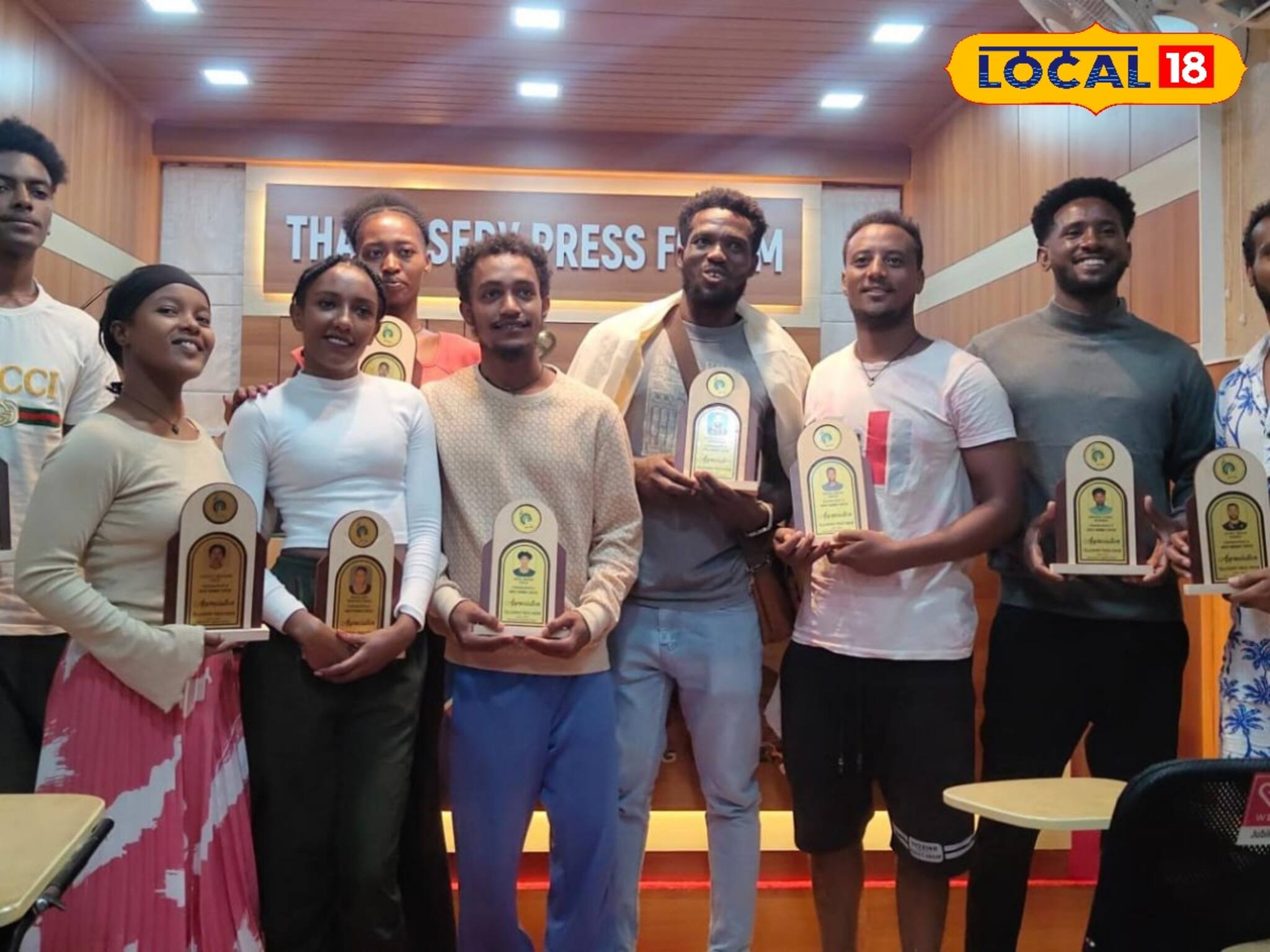 ഗ്രേറ്റ് ബോംബെ സർക്കസിലെ എത്യോപ്യൻ താരങ്ങൾക്ക് തലശ്ശേരിയിൽ സ്വീകരണം