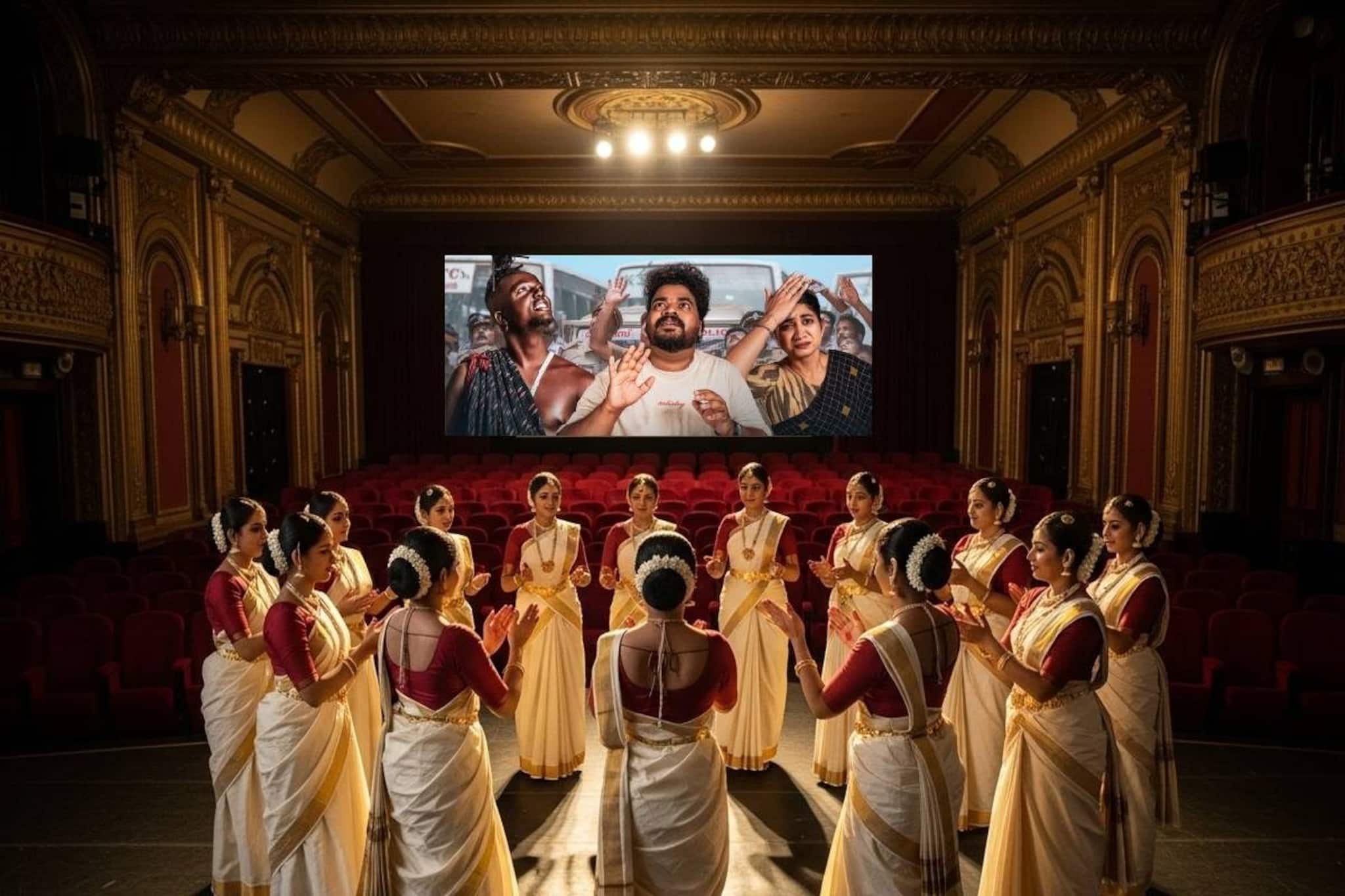 കമോൺ എവരിബഡി, തിയേറ്ററുകളിൽ കൈകൊട്ടിക്കളിക്കാം; റിലീസ് ദിനത്തിൽ മെഗാ കൈകൊട്ടിക്കളിയുമായി റെക്കോർഡ് ലക്ഷ്യമിട്ട് 'ഇന്നസെന്റ്' ടീം
