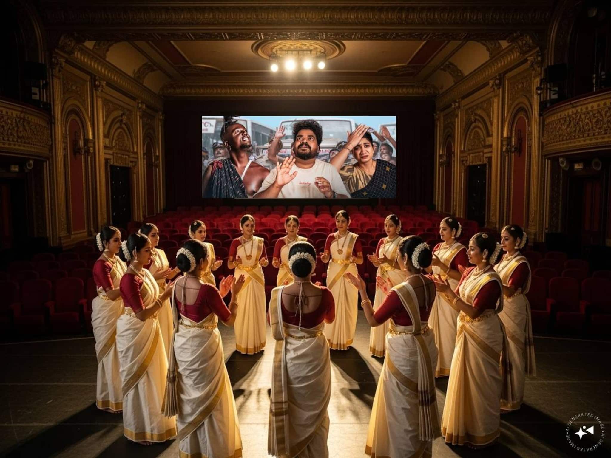 കമോൺ എവരിബഡി, തിയേറ്ററുകളിൽ കൈകൊട്ടിക്കളിക്കാം; റിലീസ് ദിനത്തിൽ മെഗാ കൈകൊട്ടിക്കളിയുമായി റെക്കോർഡ് ലക്ഷ്യമിട്ട് 'ഇന്നസെന്റ്' ടീം