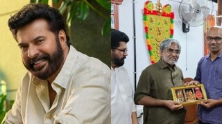 മമ്മൂട്ടി, മമ്മൂട്ടിയുടെ പേരിൽ വഴിപാട് നടത്തിയ ഭക്തൻ ക്ഷേത്രാധികാരികൾക്കൊപ്പം