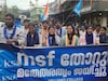 'എംഎസ്എഫ് തോറ്റു, മതേതരത്വം ജയിച്ചു'; എംഎസ്എഫിനെതിരെ കെഎസ്‌യു പ്രകടനം